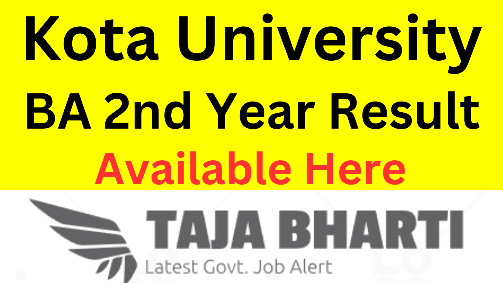 Kota University BA 2nd Year Result 2024 UOK BA Part 2nd Private Regular