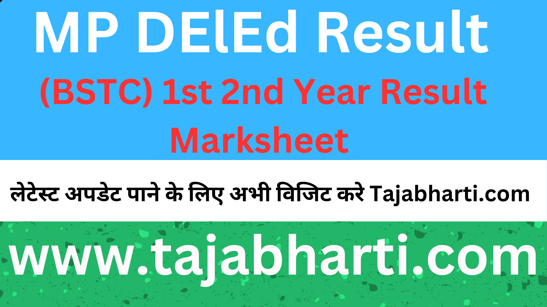 MP D.El.Ed Result 2024 (Out) Check Marksheet link mpbse.nic.in