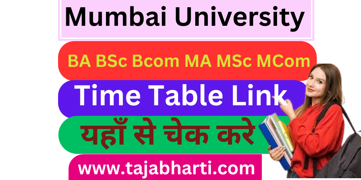 Mumbai University Time Table 2024 FY SY TY UG PG Exam Date